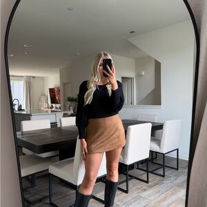 Tan Mini Skort